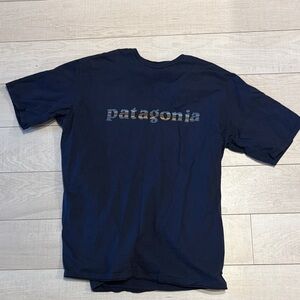 Patagonia Dark Blue Tee with Logo